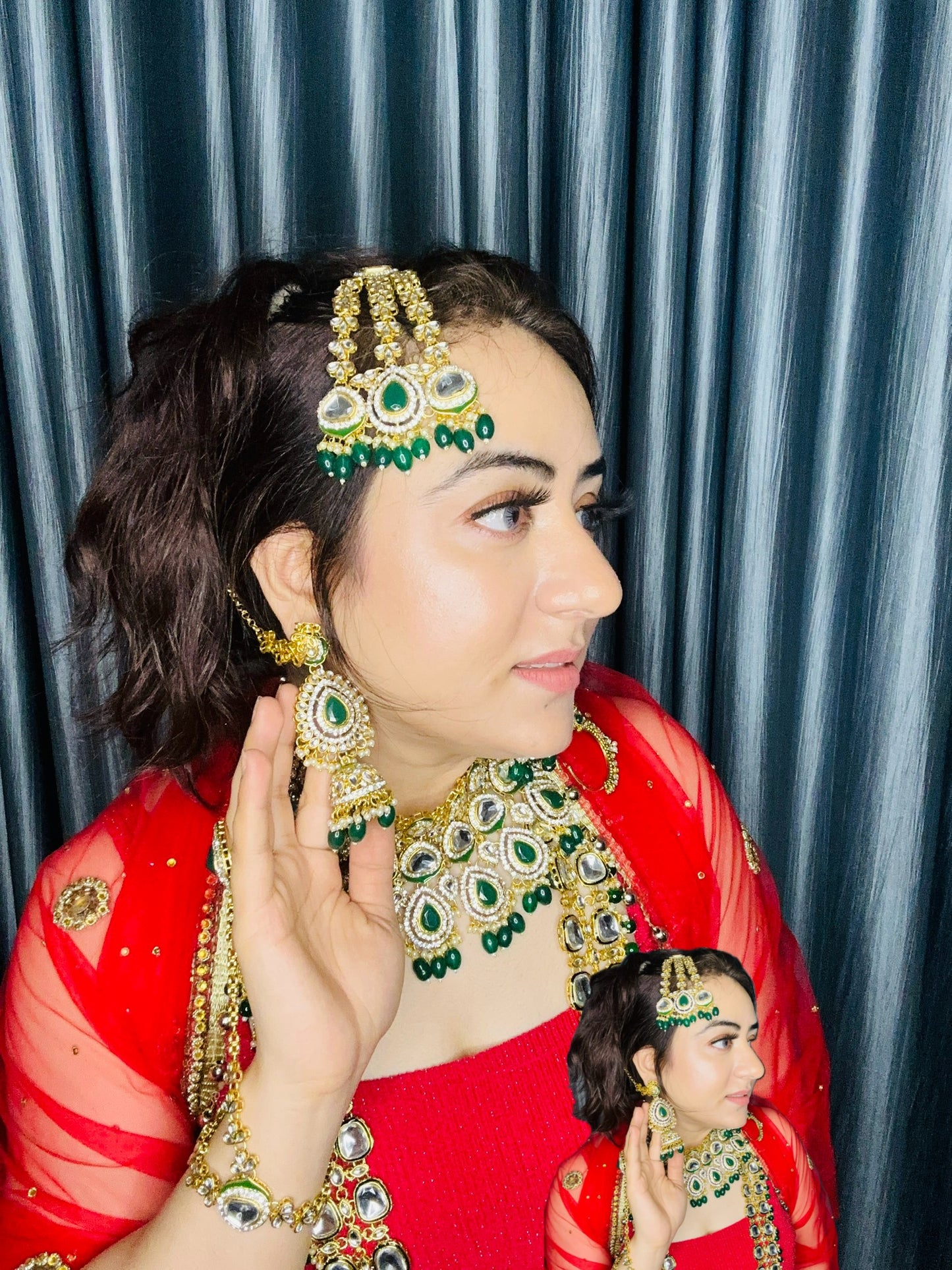 Bano kundan bridal set