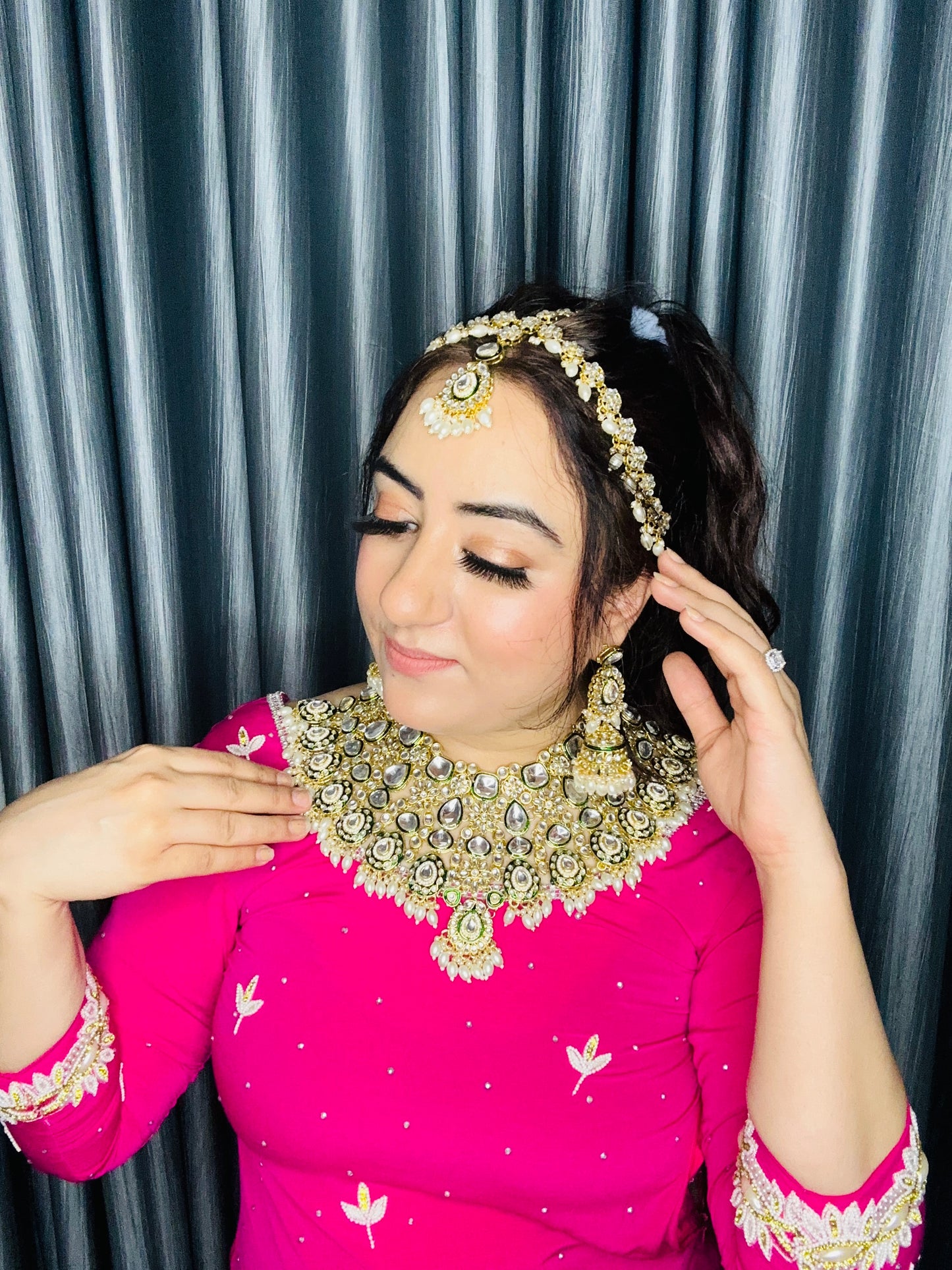 Chamak Semi bridal set